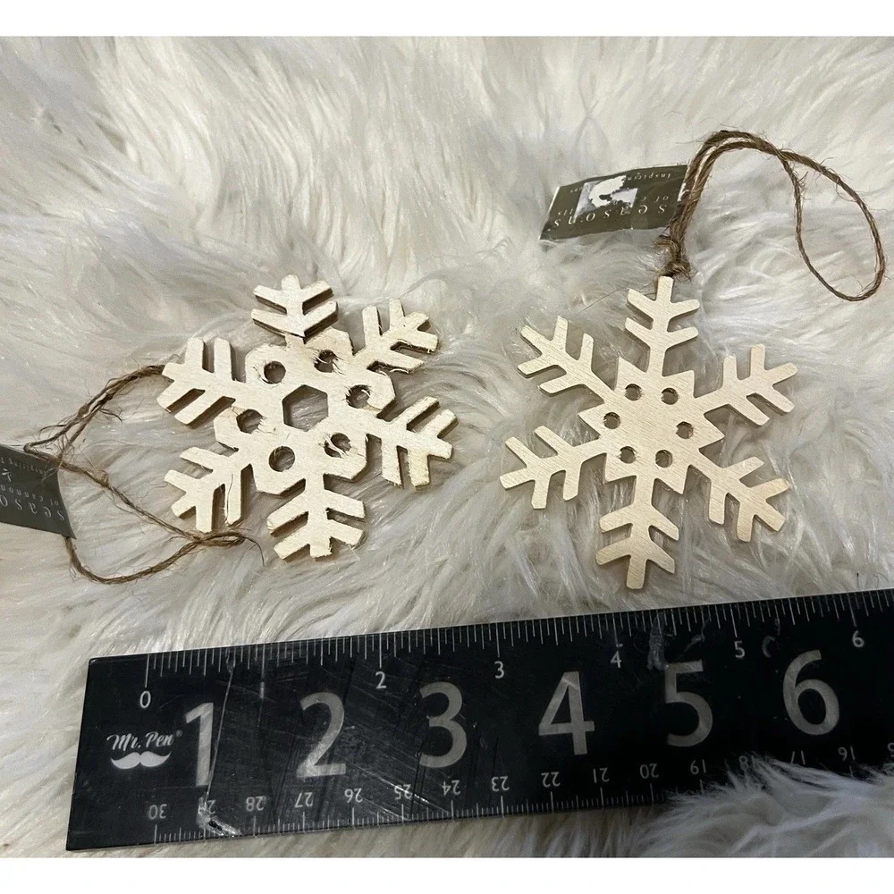 Kurt S Adler Victorian Santa Snowflake Midwest Cristmas Ornament Lot 4‎ Set